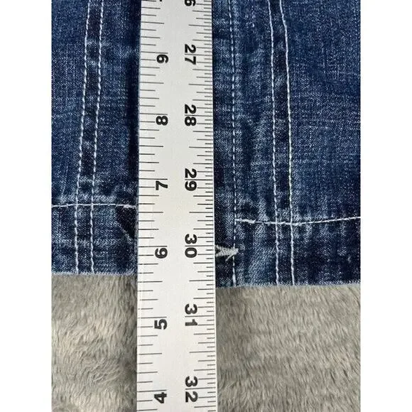 Vtg US Polo Assn Denim Blue Jean Jacket Front Pockets Trucker Mens L - Picture 7 of 12